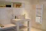 Bathroom Finishing  Ivor, Cream Travertine